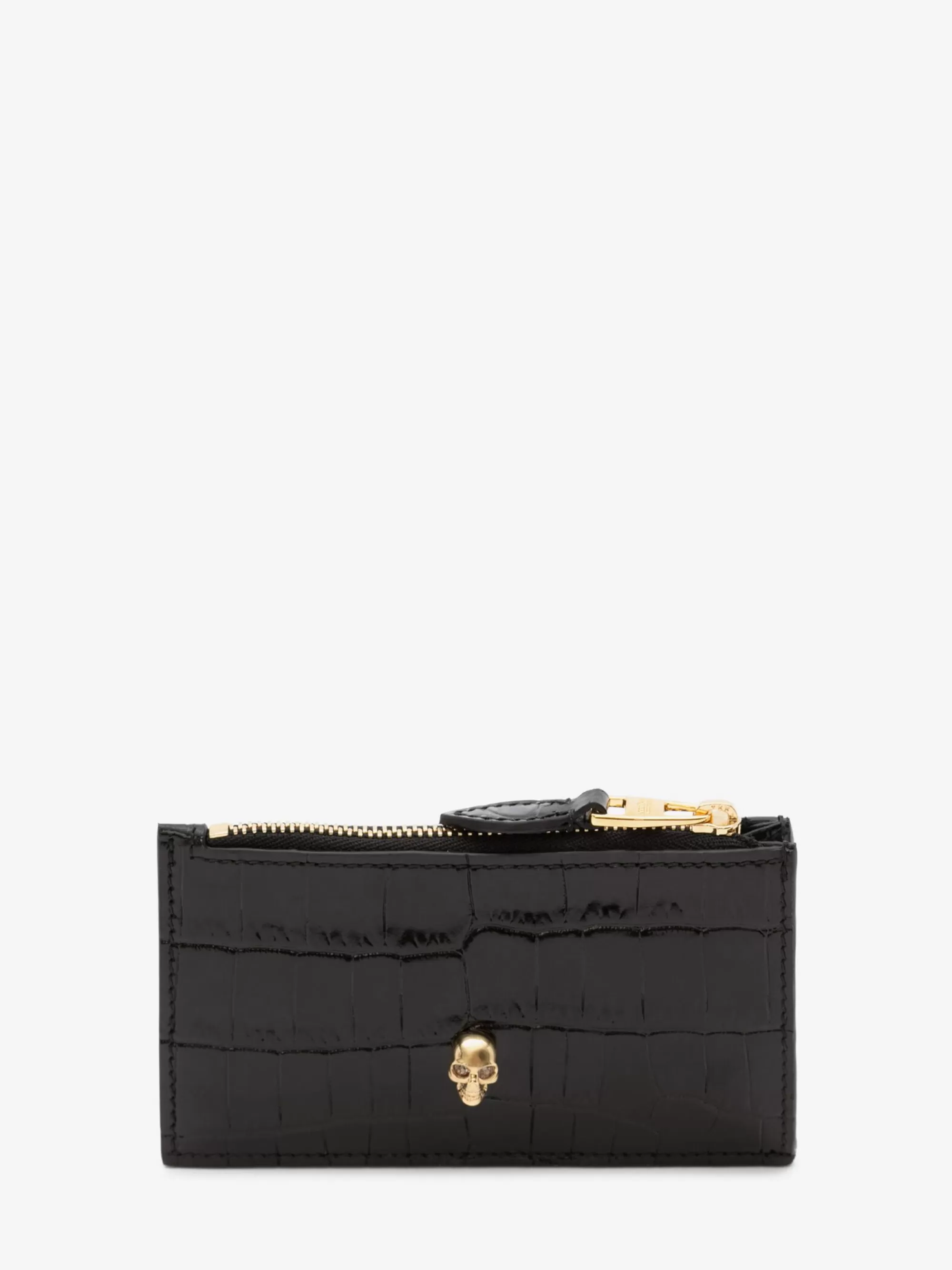 Women's Skull Zipper Card Holder in >Alexander McQueen Best