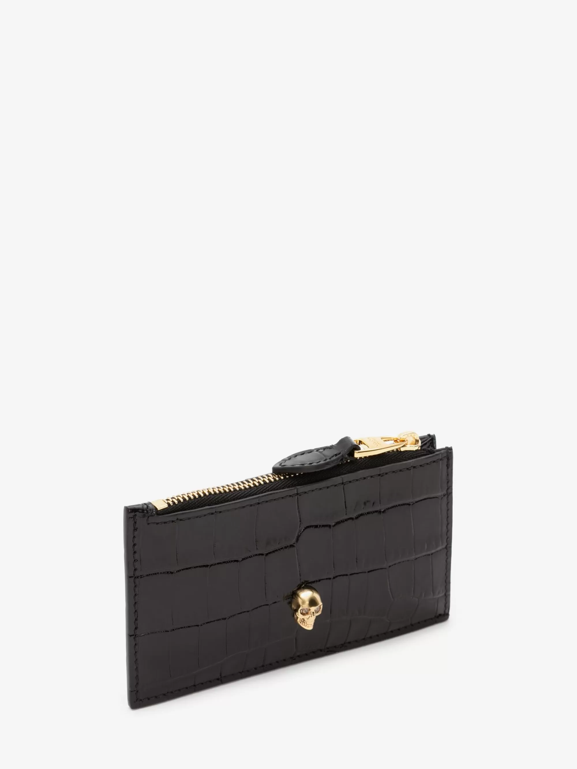 Women's Skull Zipper Card Holder in >Alexander McQueen Best