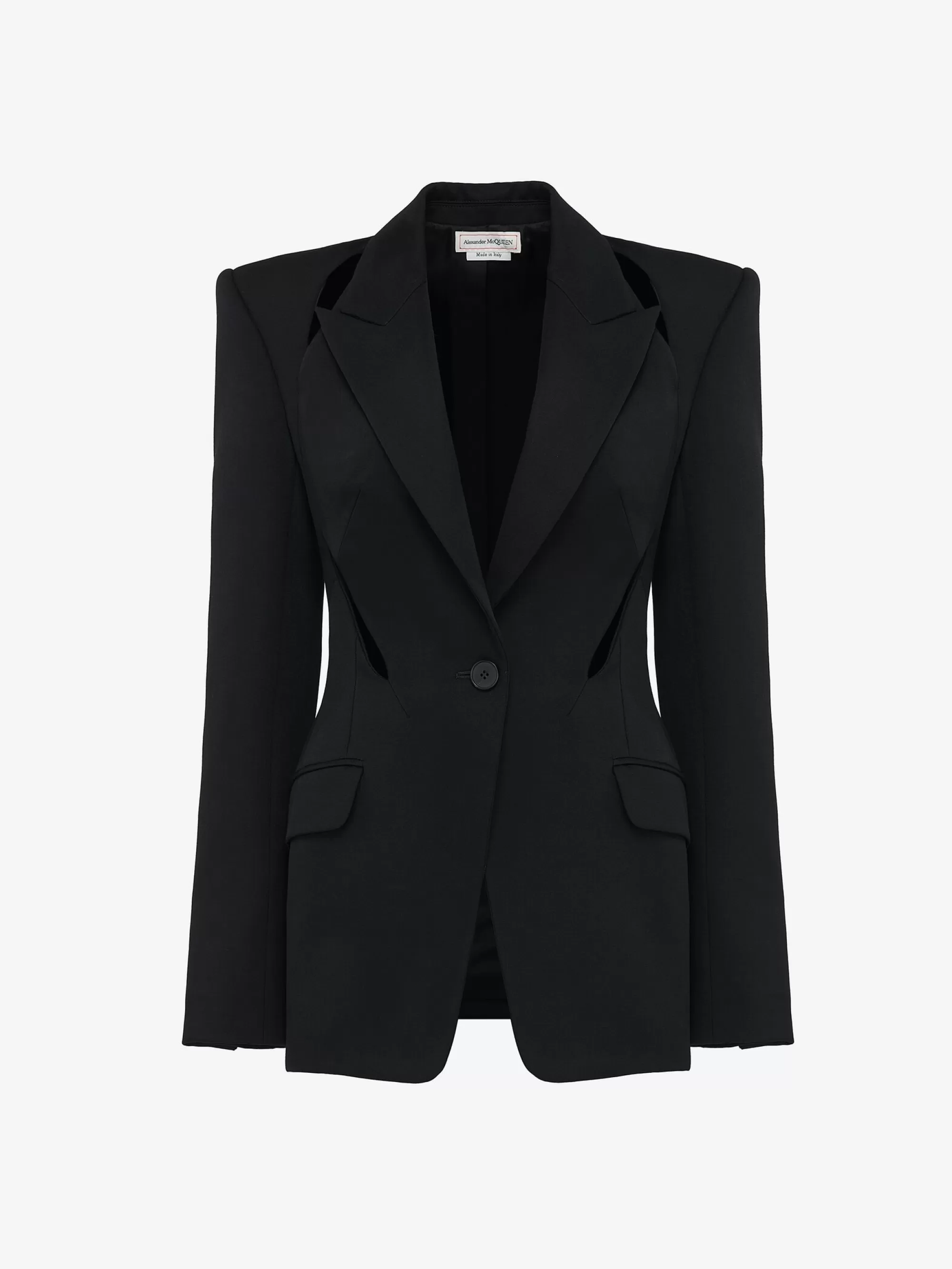 Women's Slashed Single-breasted Jacket in >Alexander McQueen Cheap