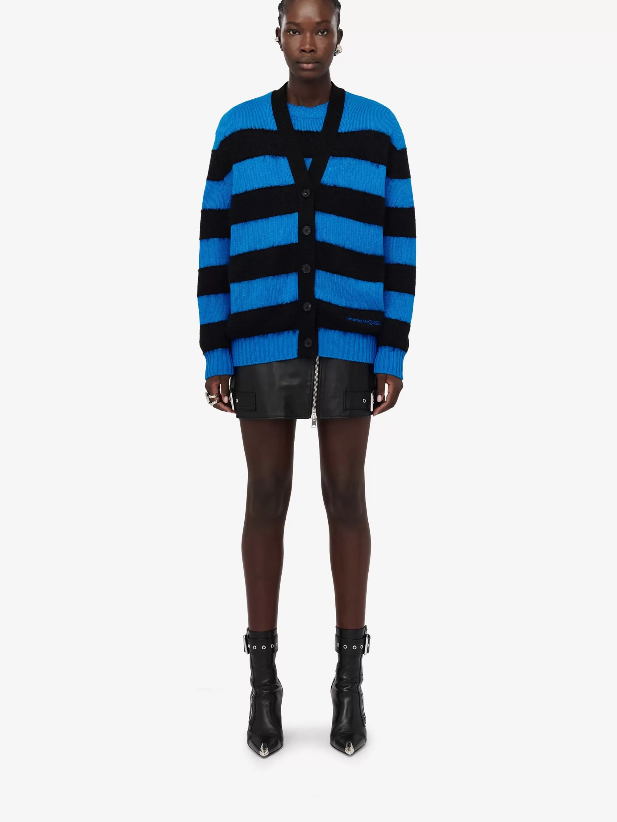 Women's Striped Cardigan in >Alexander McQueen Fashion