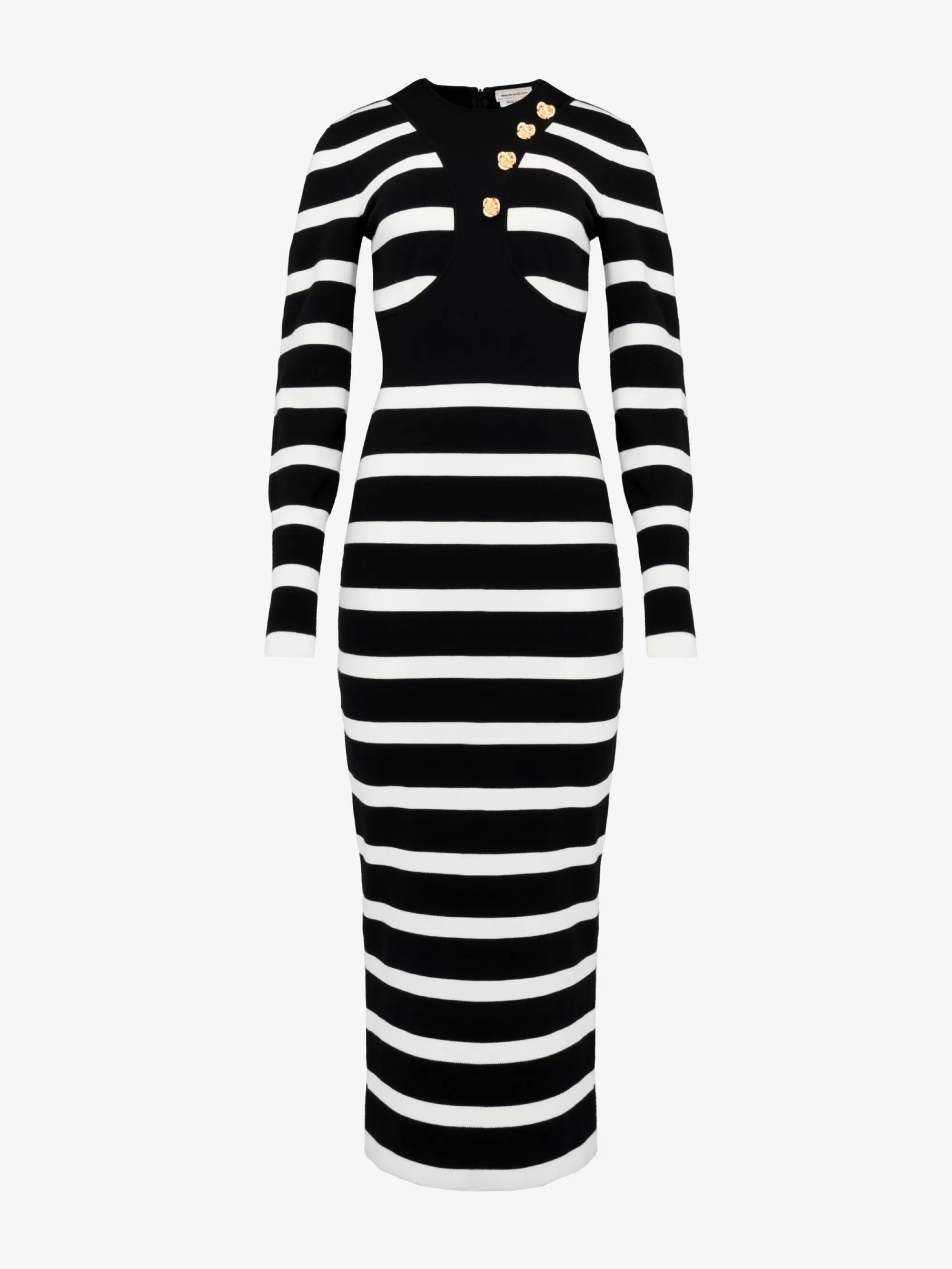 Women's Striped Pencil Dress in >Alexander McQueen Discount