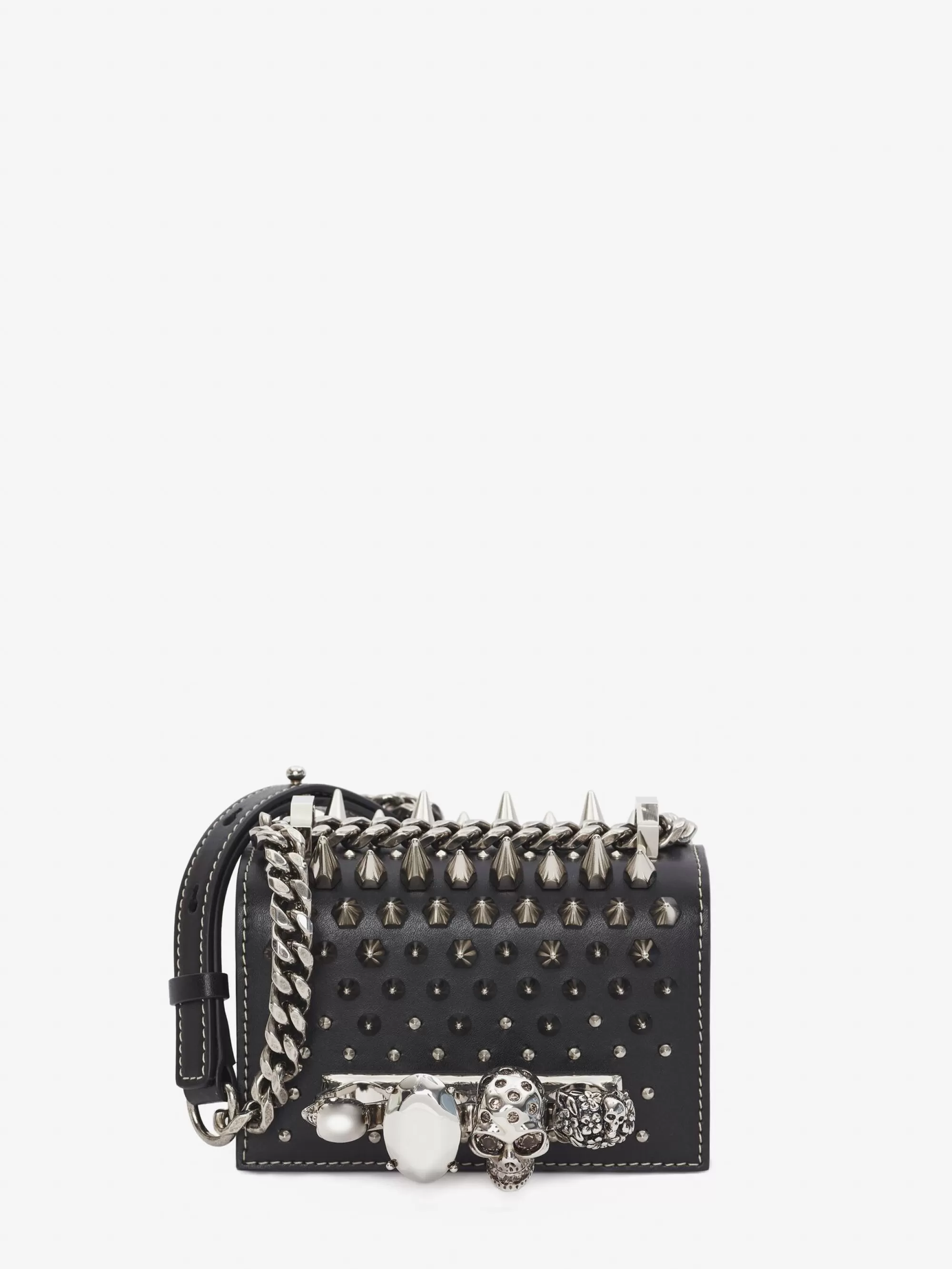 Women's Studded Micro Jewelled Satchel in >Alexander McQueen Shop