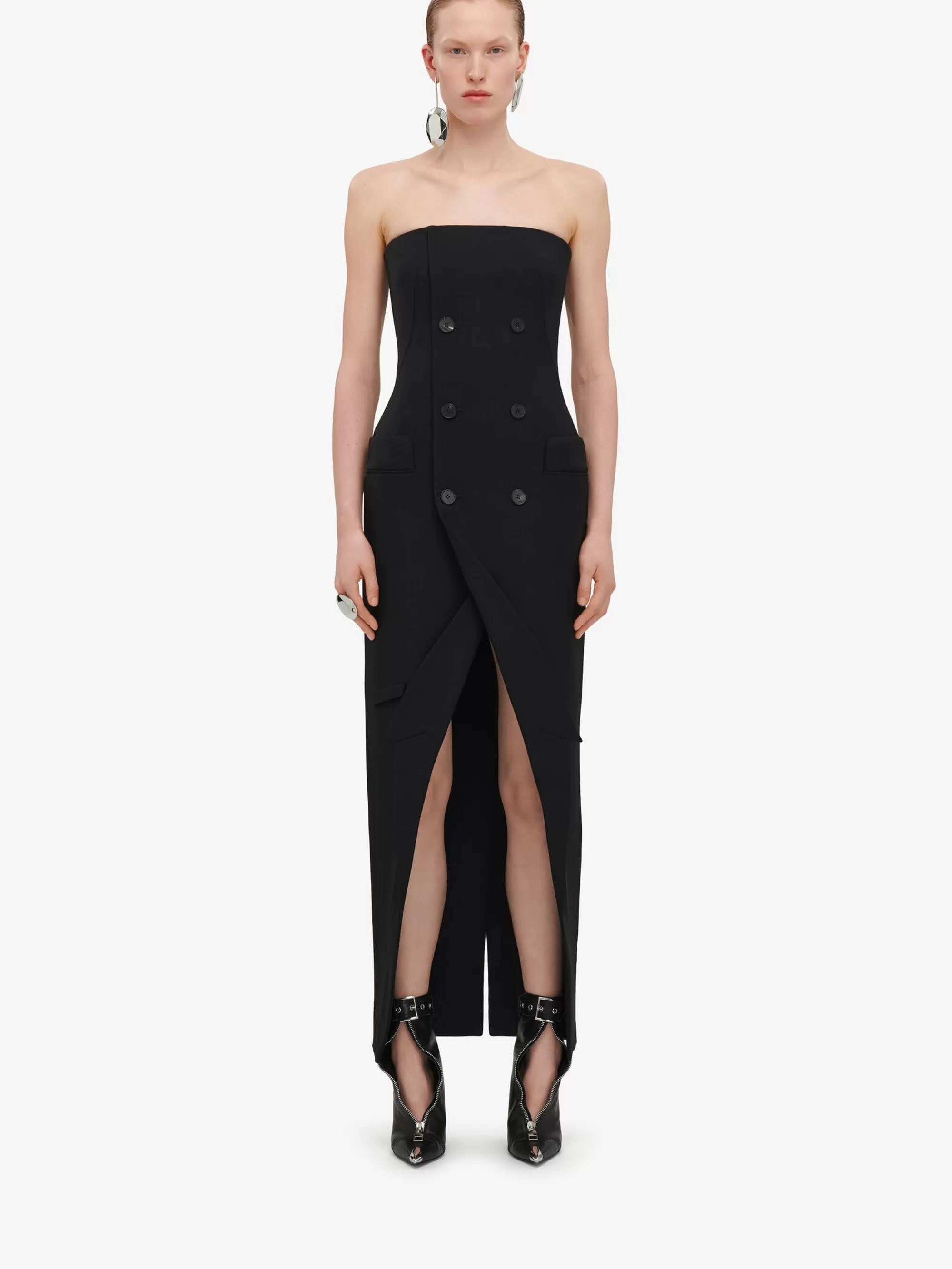 Women's Tailored Bustier Dress in >Alexander McQueen Cheap