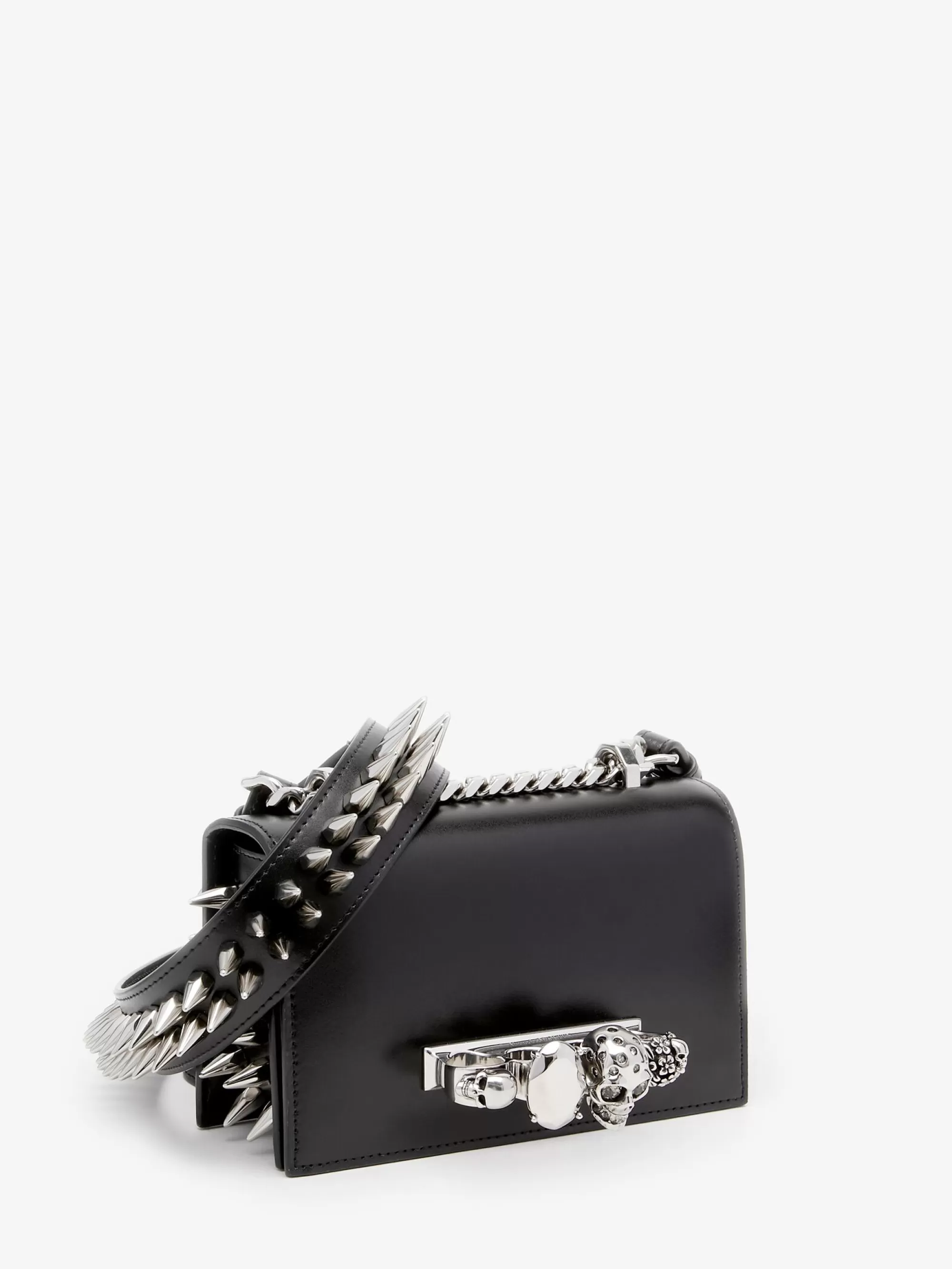 Women's The Biker Studded Mini Jewelled Satchel in >Alexander McQueen New