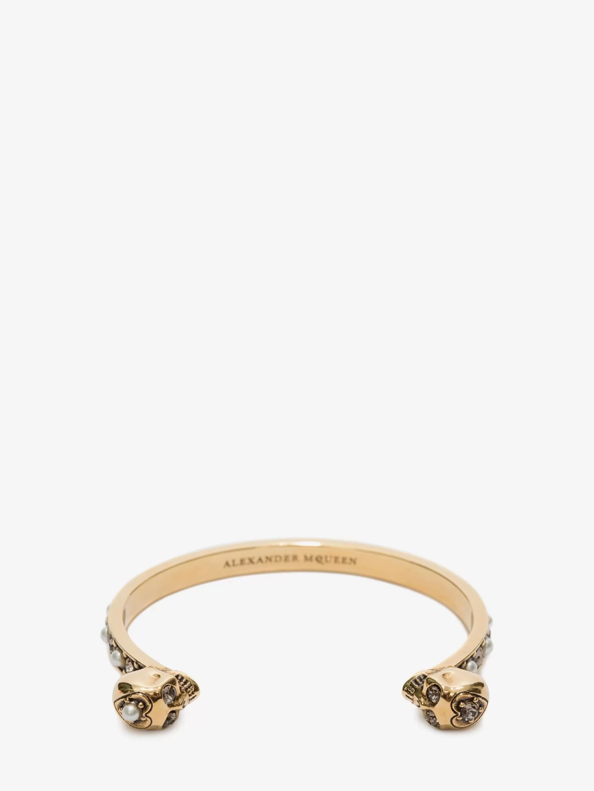 Women's Thin Twin Skull Bracelet in >Alexander McQueen Clearance