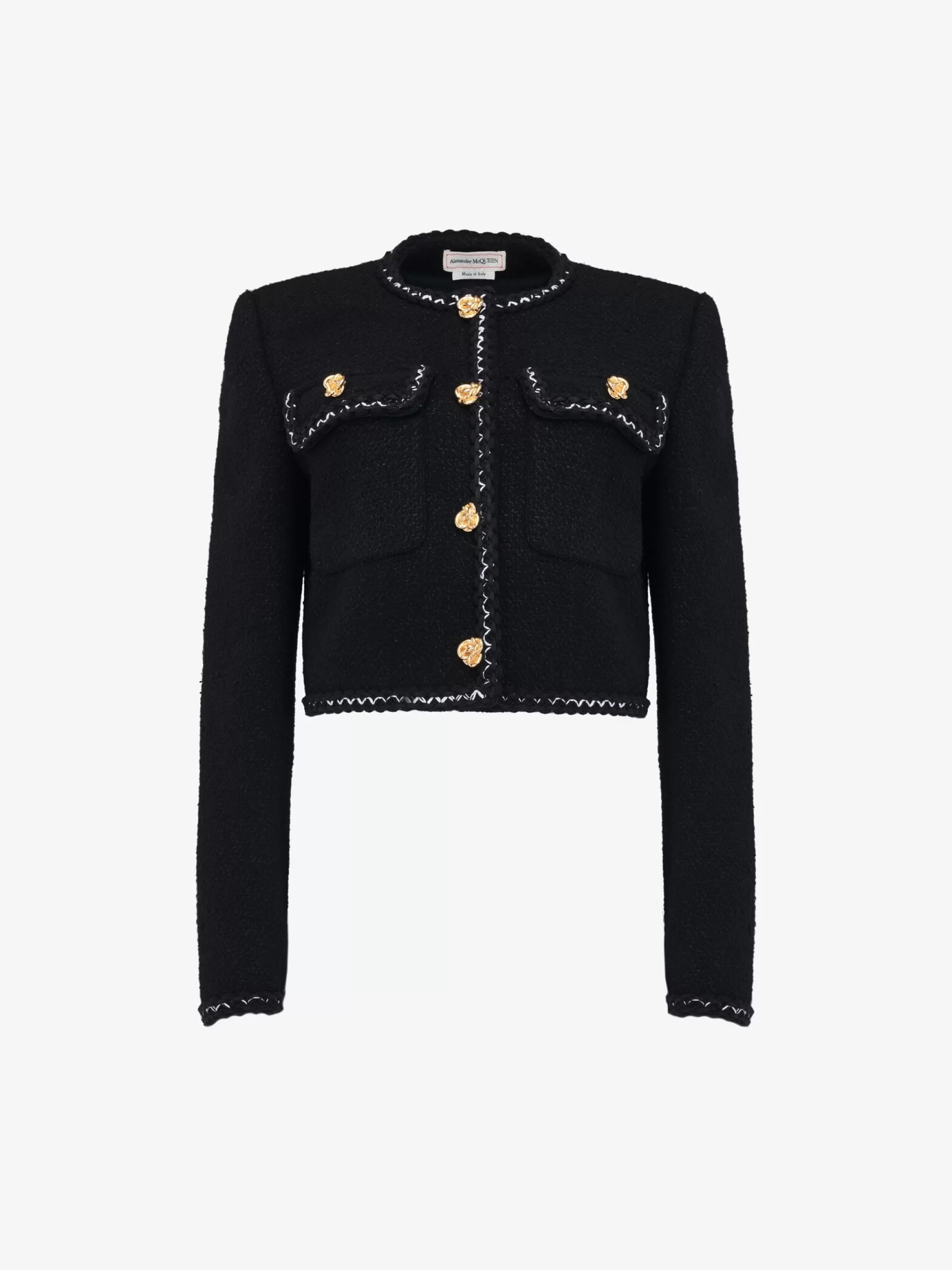 Women's Tweed Boxy Jacket in >Alexander McQueen Cheap