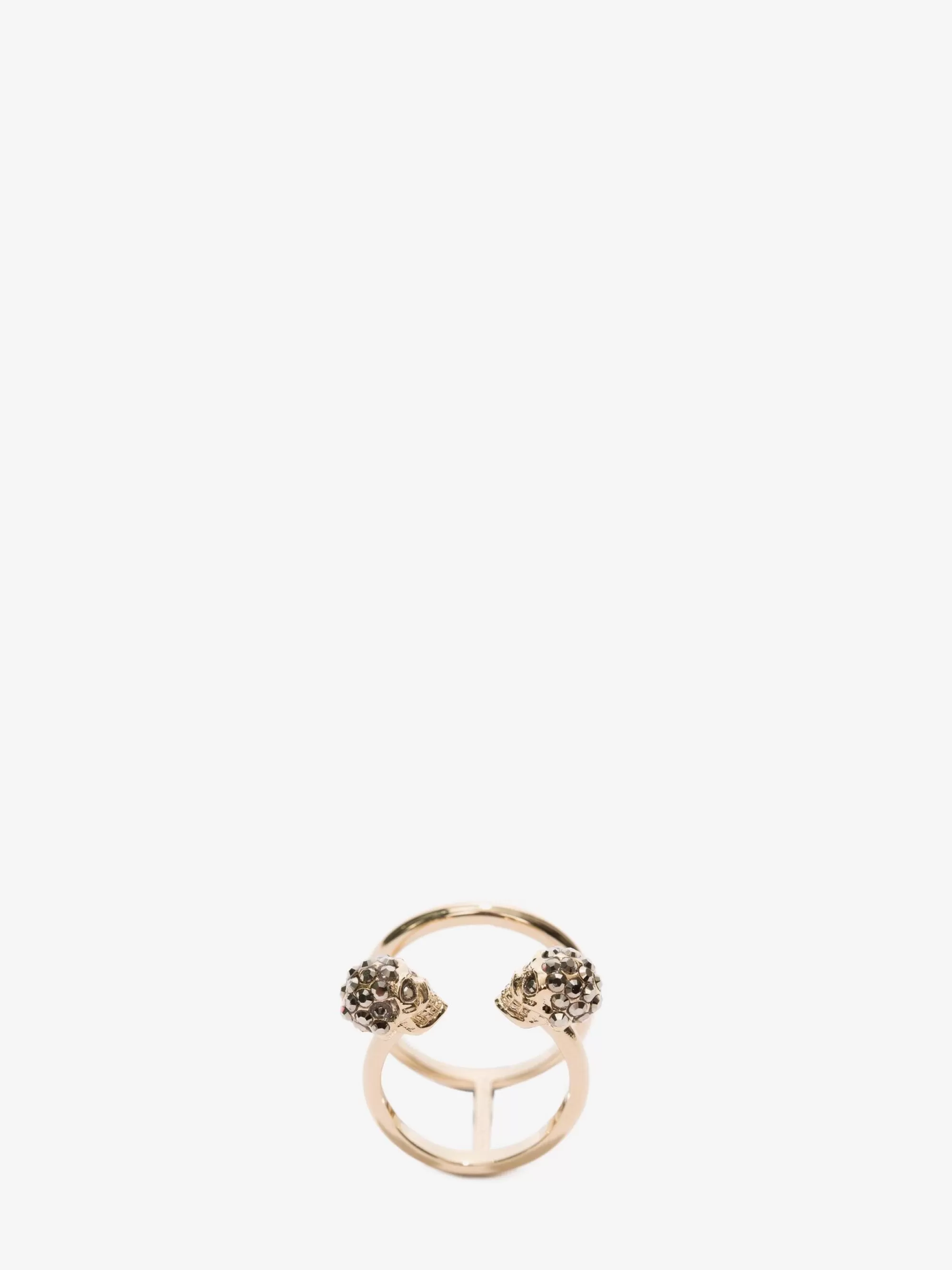 Women's Twin Skull Double Ring in >Alexander McQueen Sale