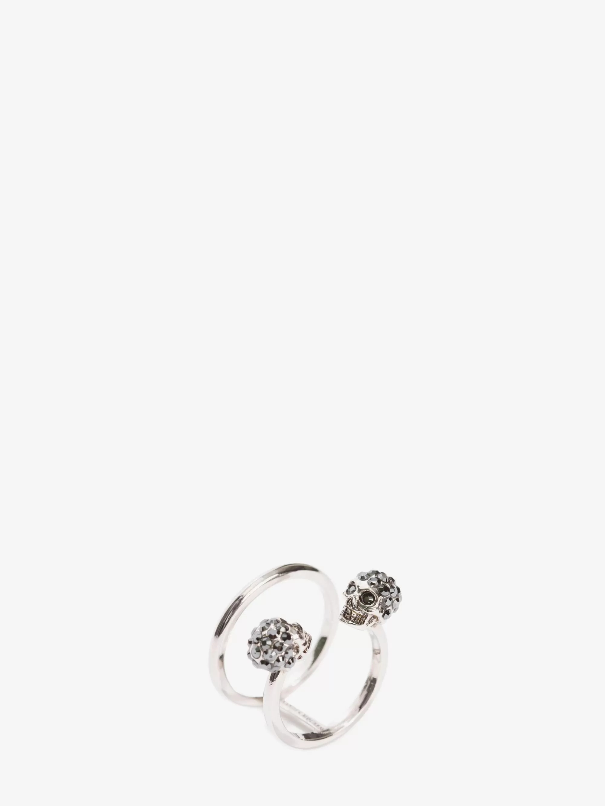 Women's Twin Skull Double Ring in >Alexander McQueen Online