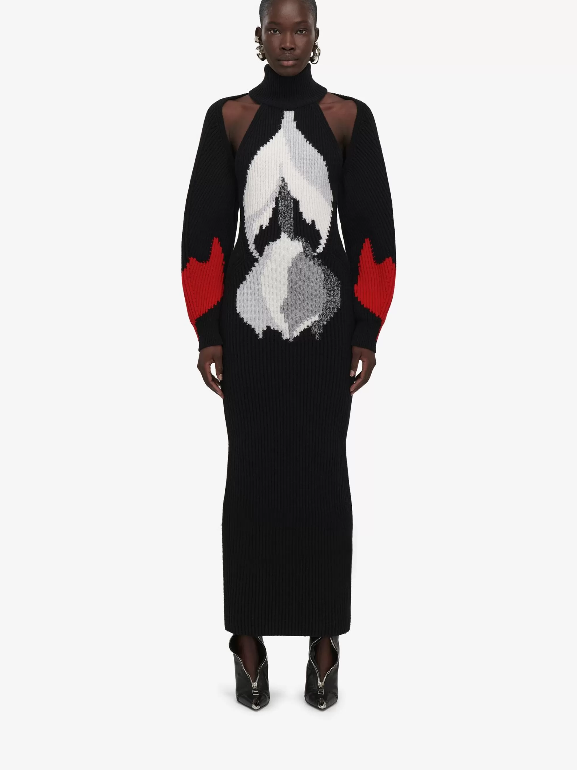 Women's Upside-down Orchid Dress in >Alexander McQueen Online