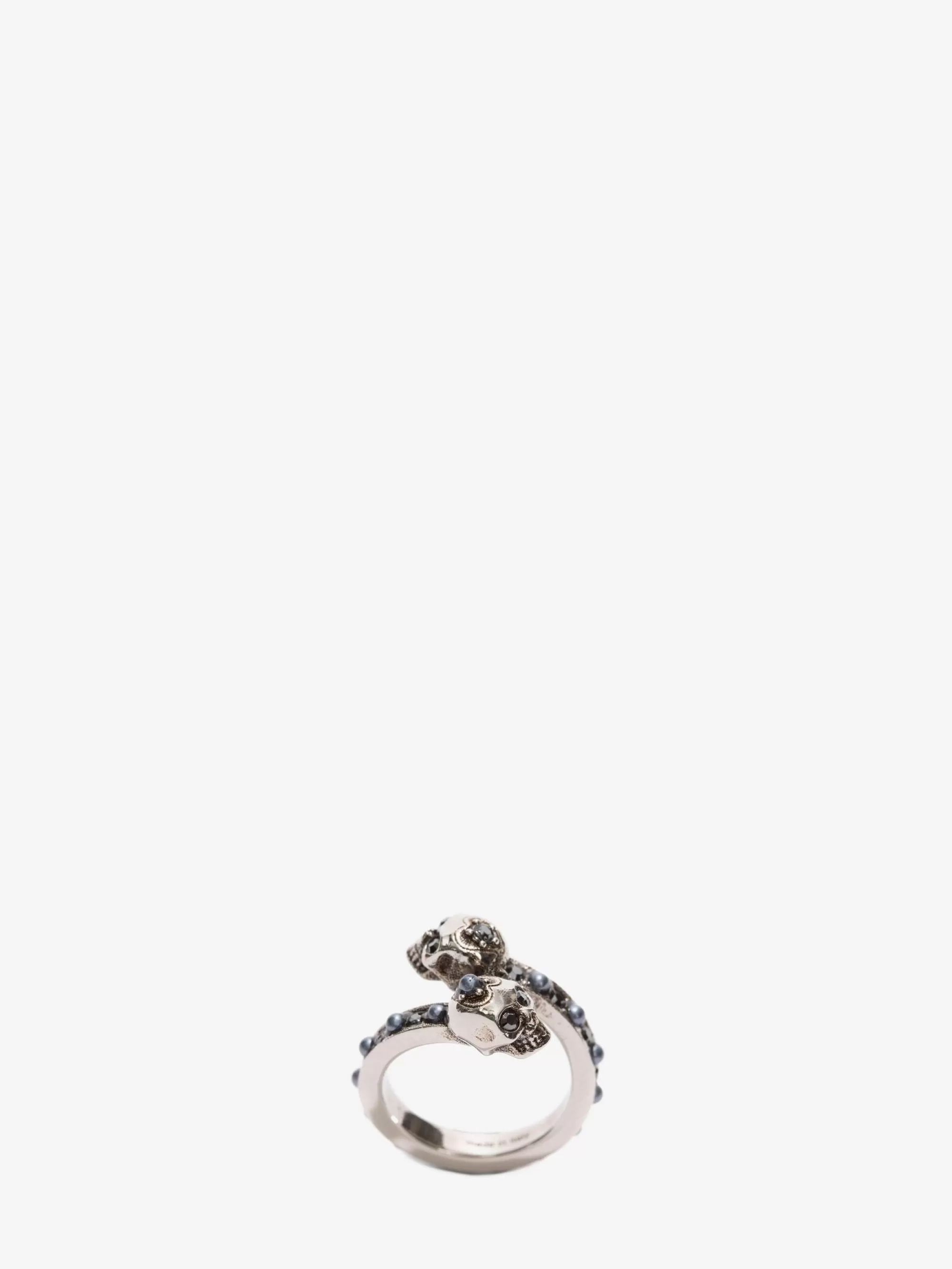 Women's Wrap-around Skull Ring in >Alexander McQueen New